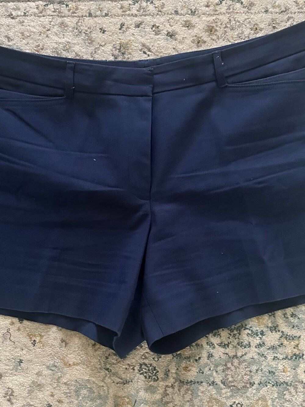 White House Black Market Navy Tailored Shorts – Size 14